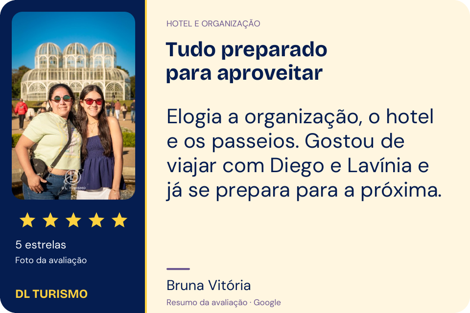 Avaliação de Bruna Vitória no Google, 5 estrelas